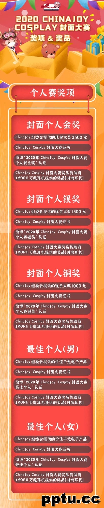 他来了！带着 ChinaJoy Cosplay封面大赛奖品来了！