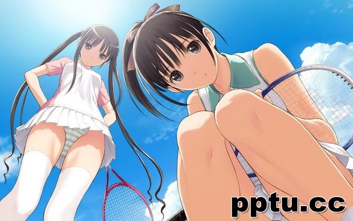 成人动漫运动美女露条纹内裤性感桌面壁纸-皮皮兔动漫