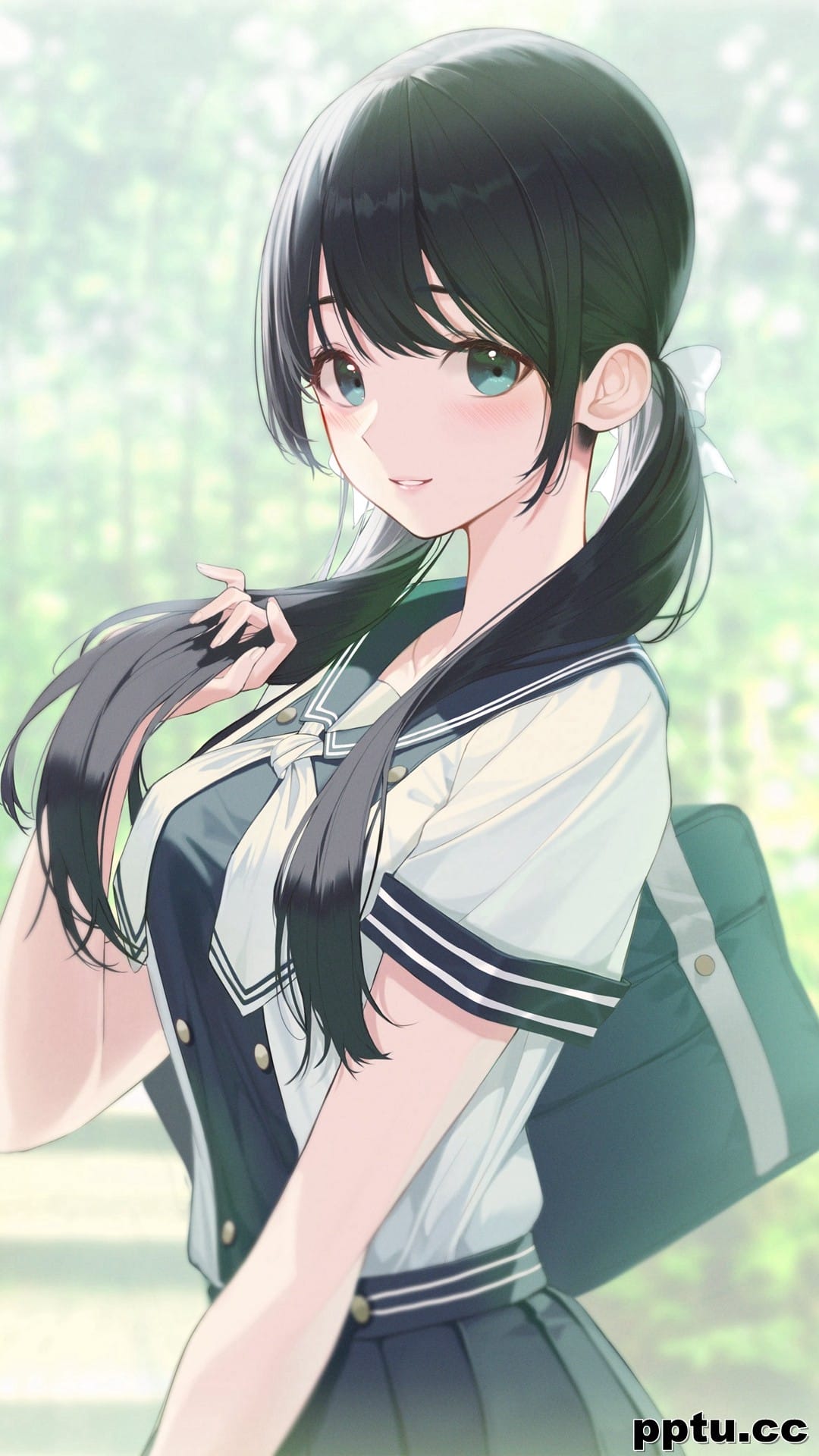 2020鼠年动漫美女插画手机壁纸