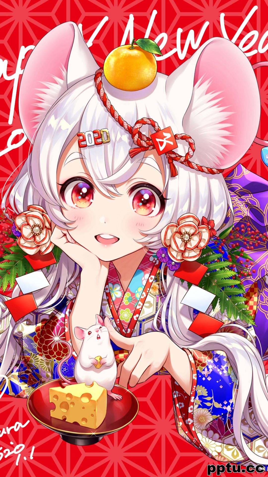 2020性感动漫主题插画手机壁纸