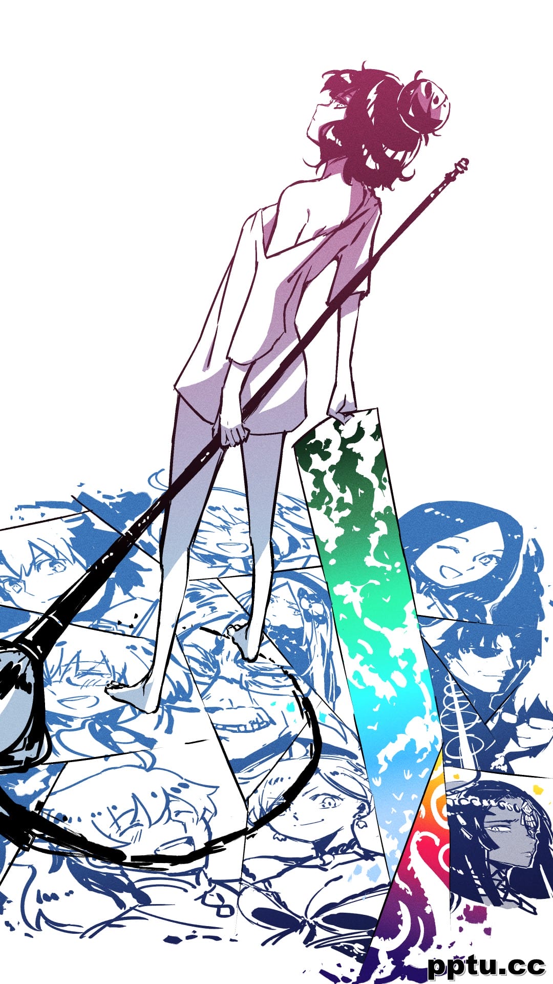 动漫美女原画手机壁纸