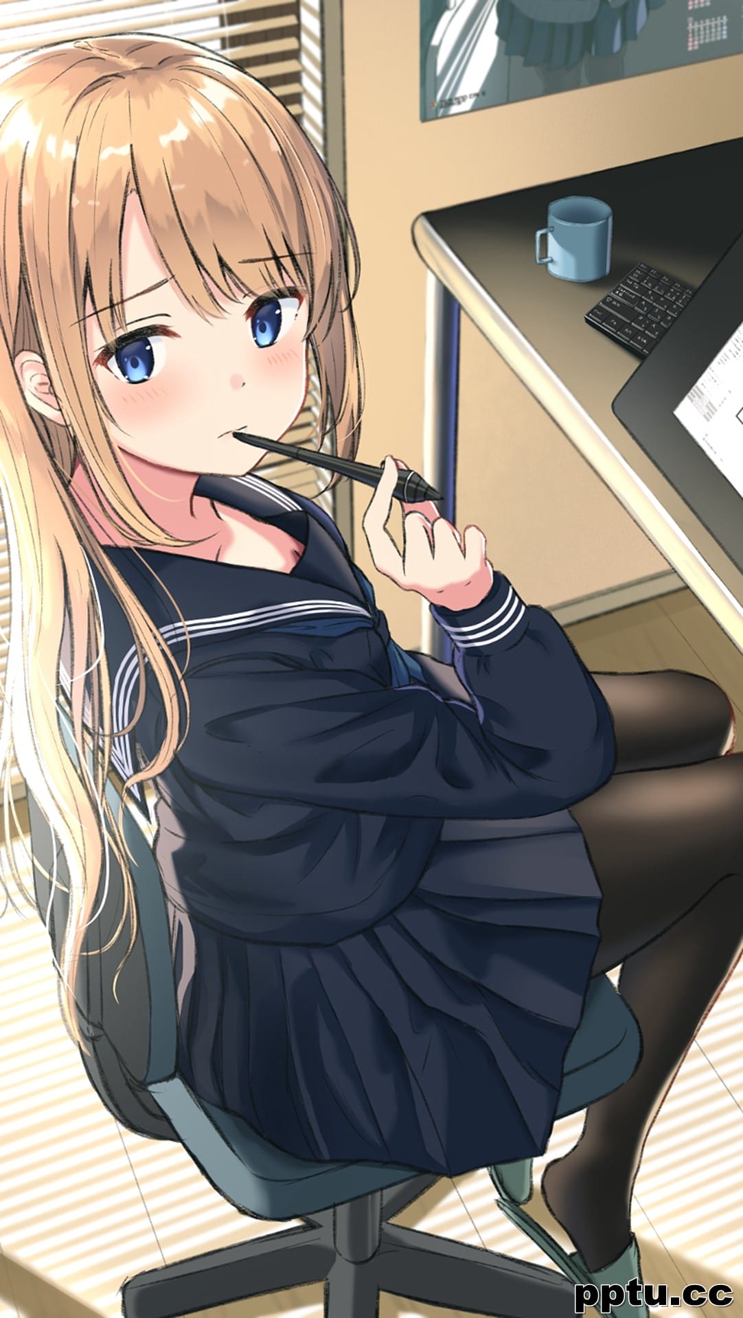 精选动漫美女手机壁纸