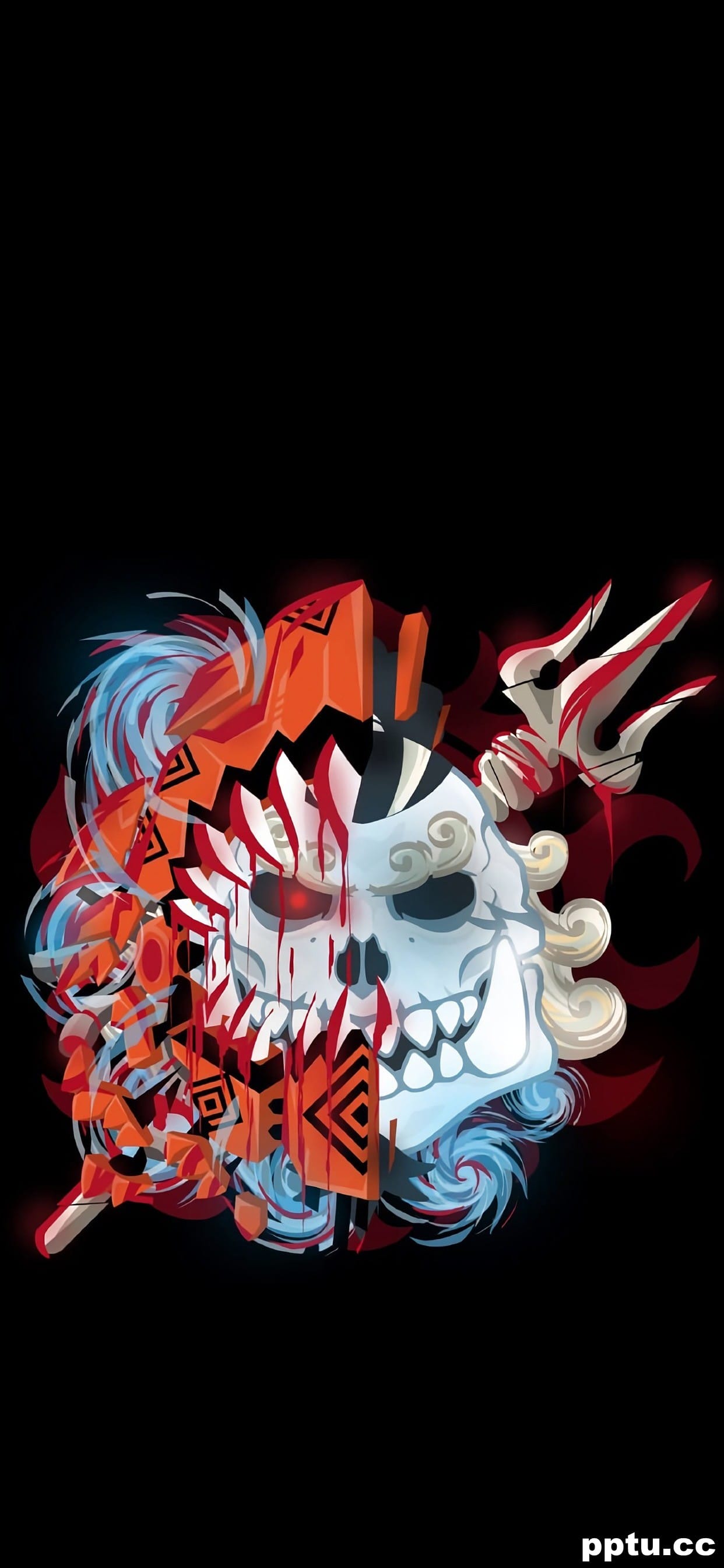 海贼王创意骷髅头高清手机壁纸-皮皮兔动漫