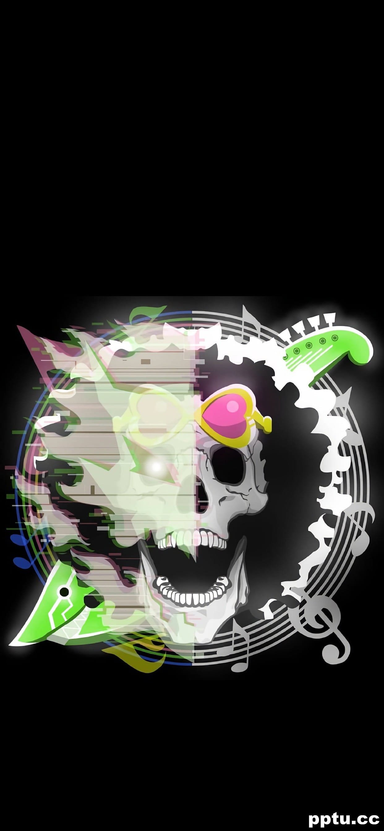 海贼王创意骷髅头高清手机壁纸