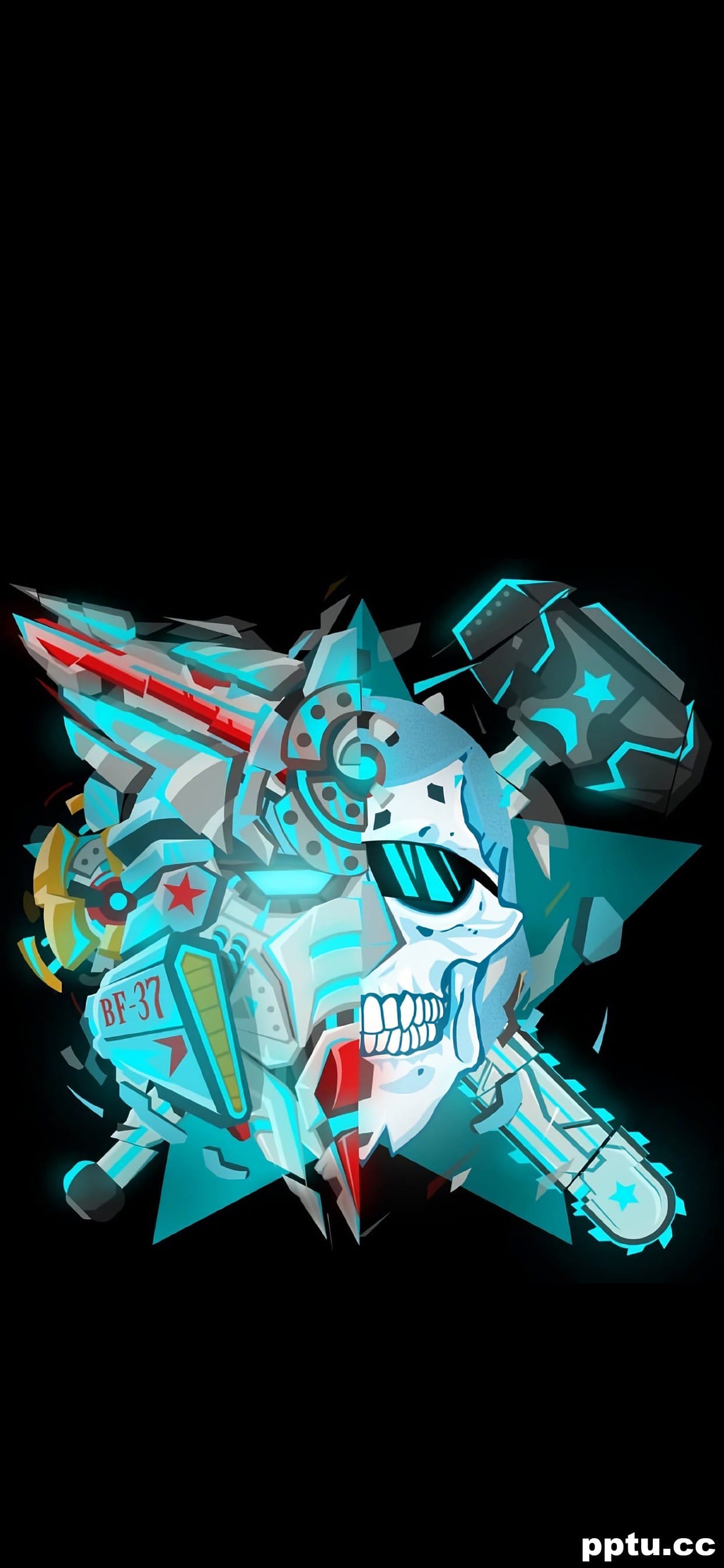 海贼王创意骷髅头高清手机壁纸