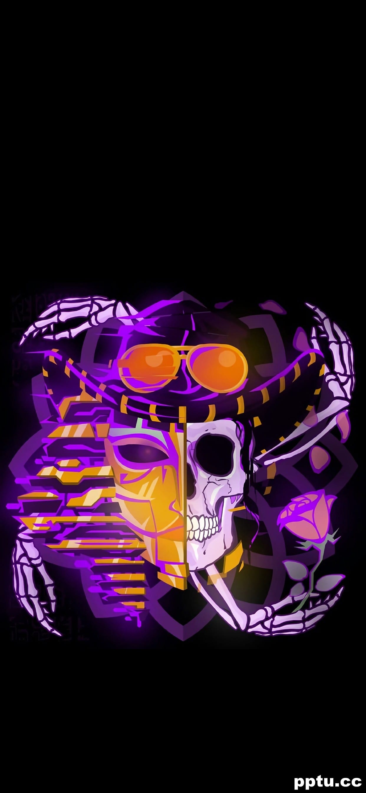 海贼王创意骷髅头高清手机壁纸