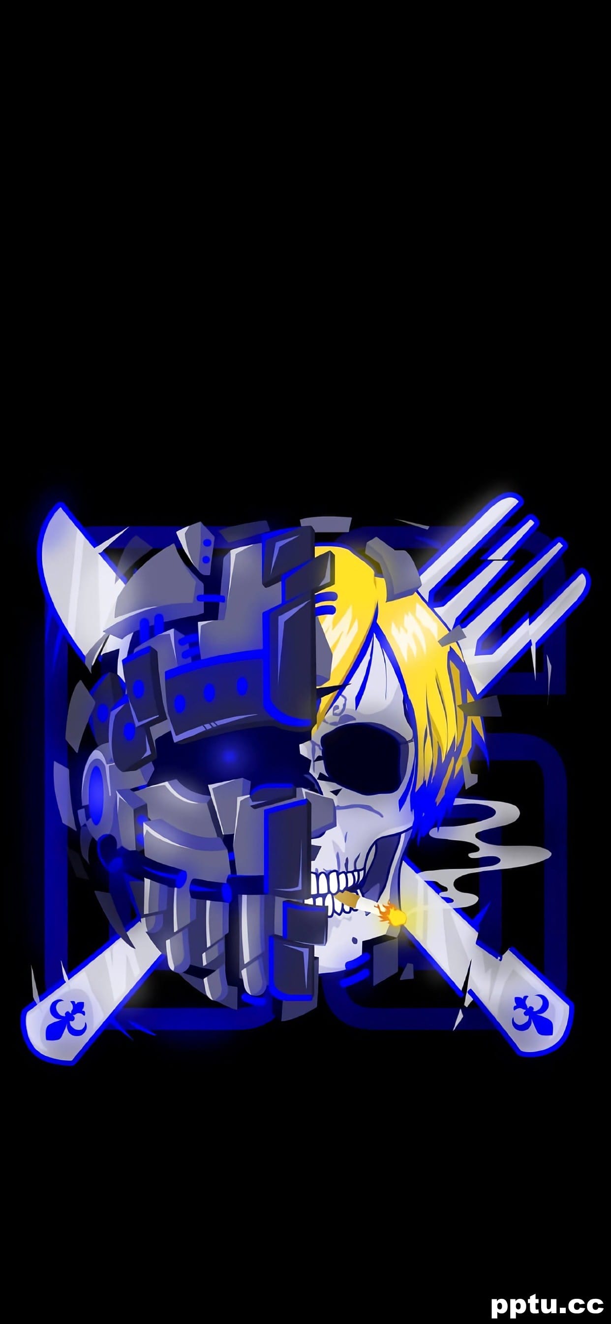 海贼王创意骷髅头高清手机壁纸