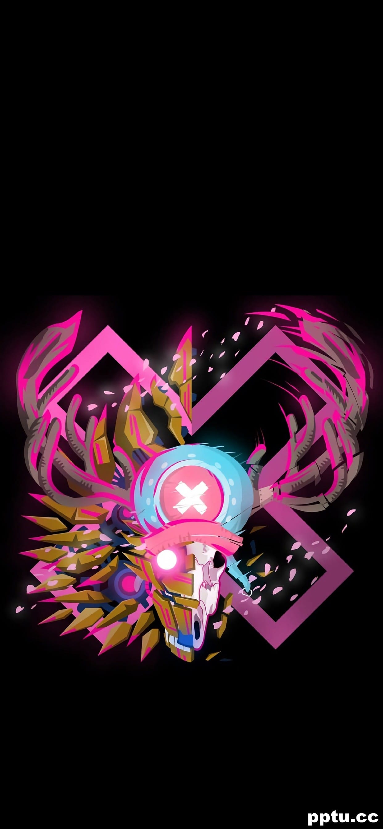 海贼王创意骷髅头高清手机壁纸