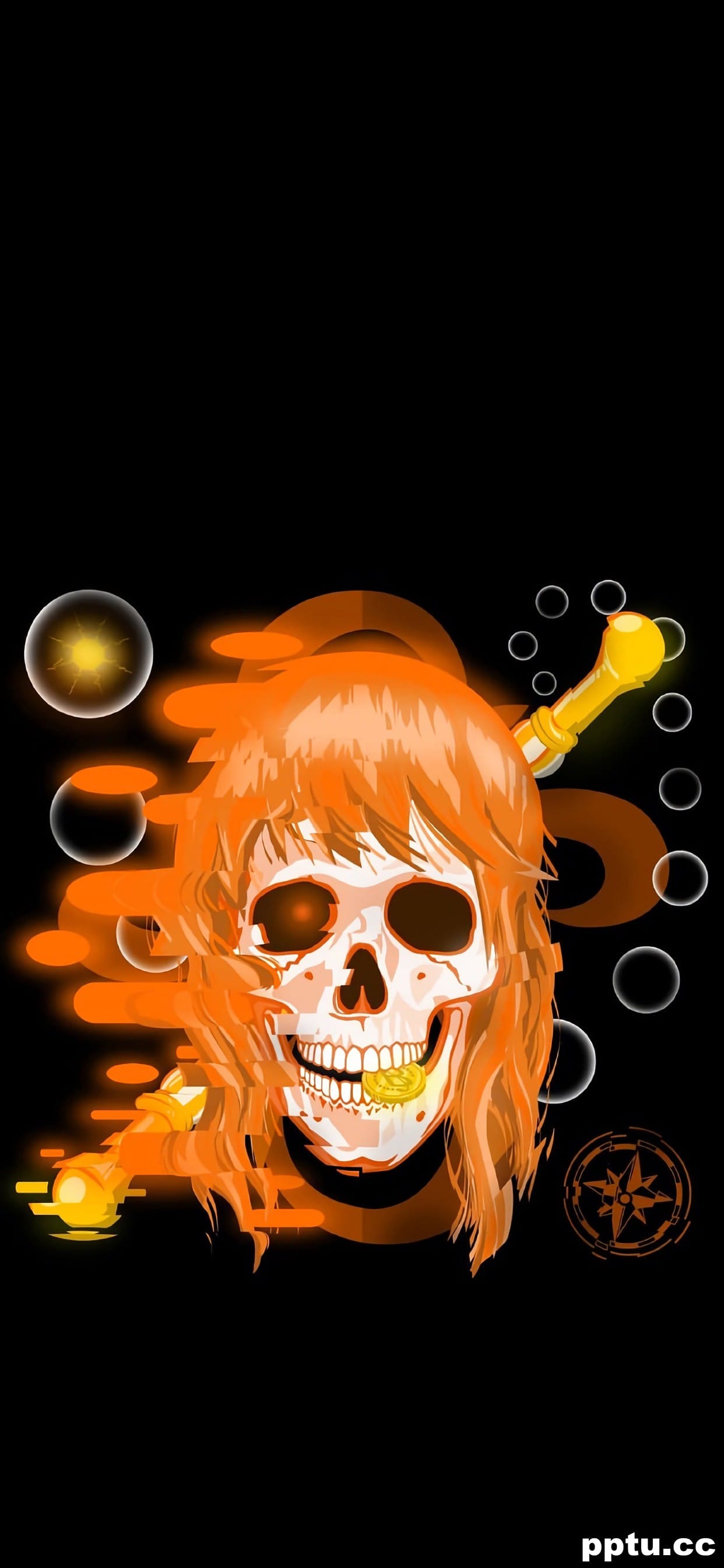 海贼王创意骷髅头高清手机壁纸
