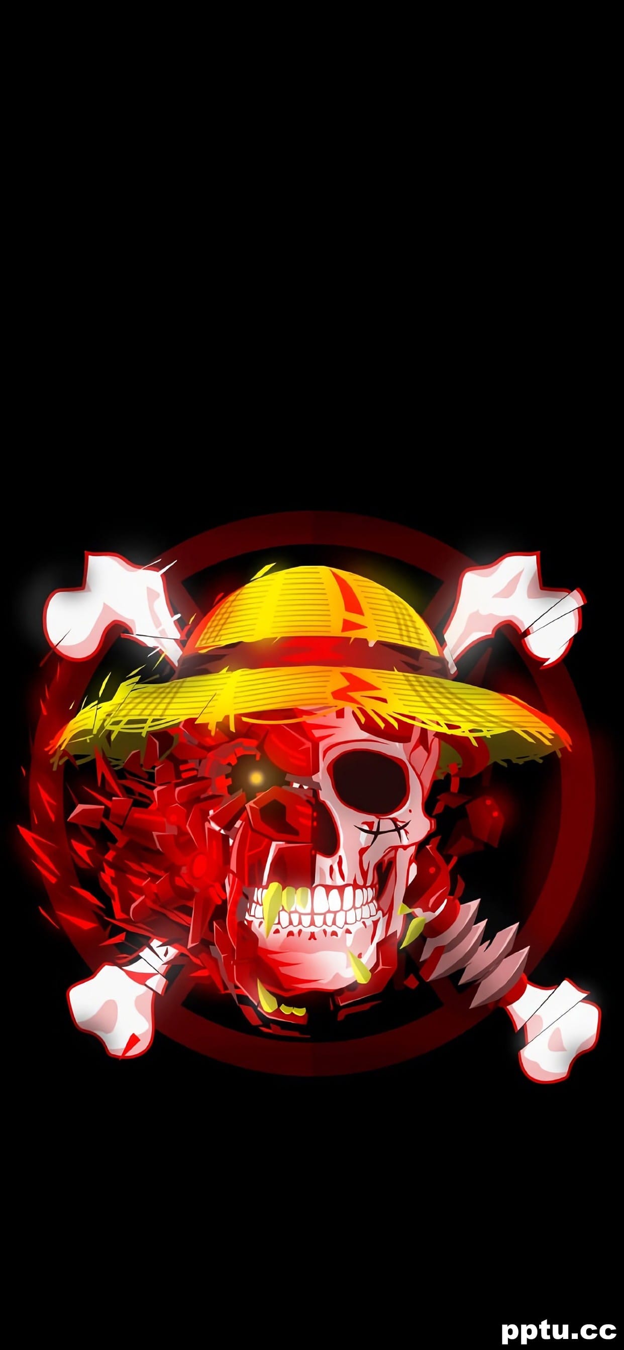 海贼王创意骷髅头高清手机壁纸