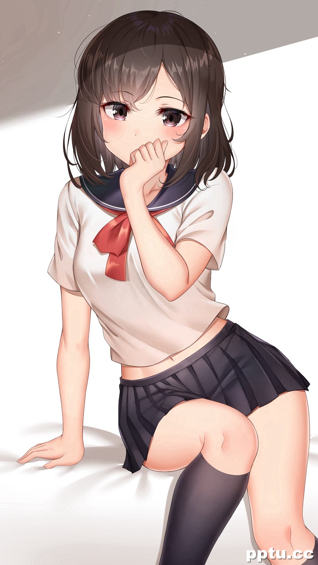 动漫美女精美插画手机壁纸