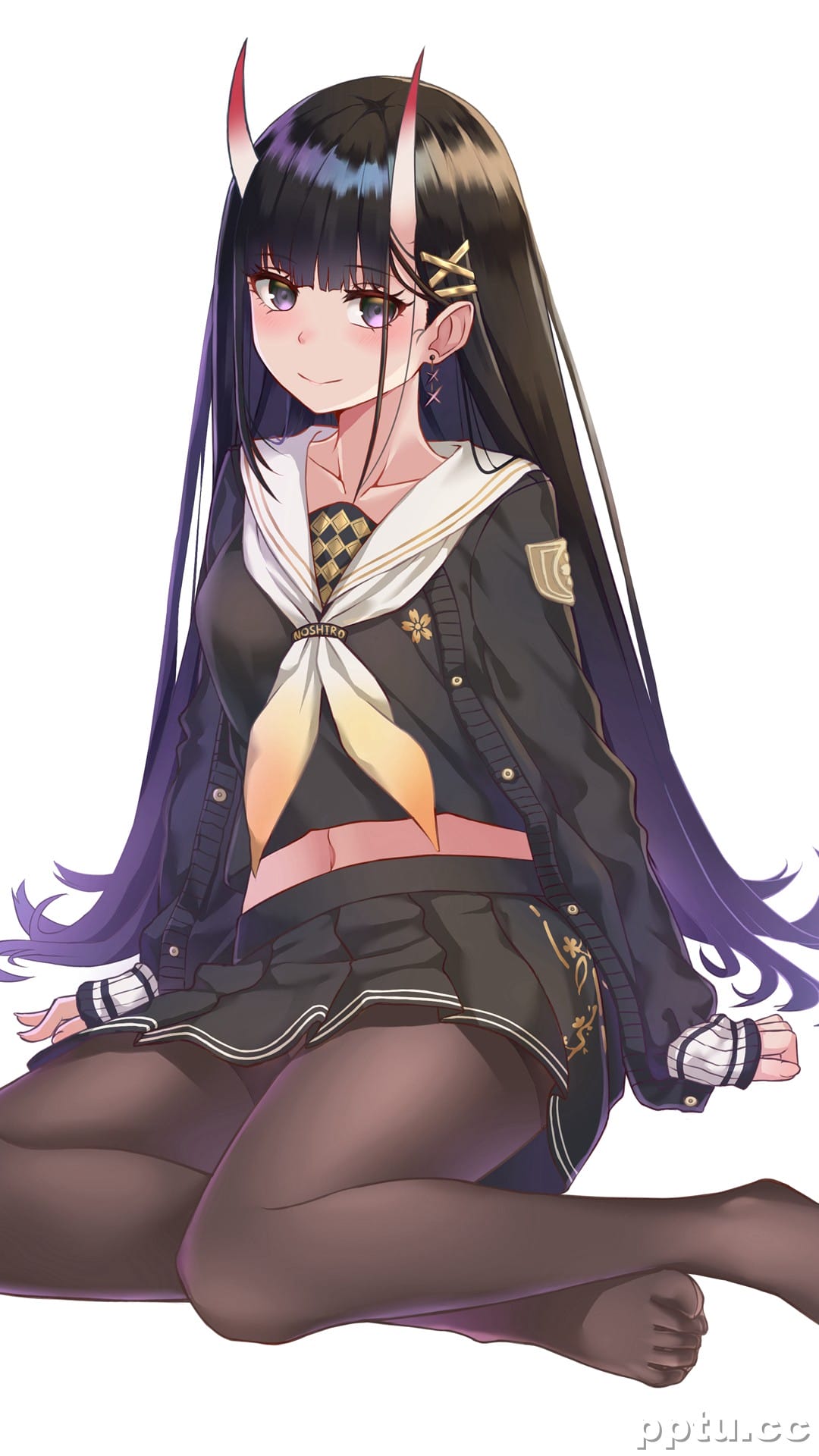 动漫美女精美插画手机壁纸