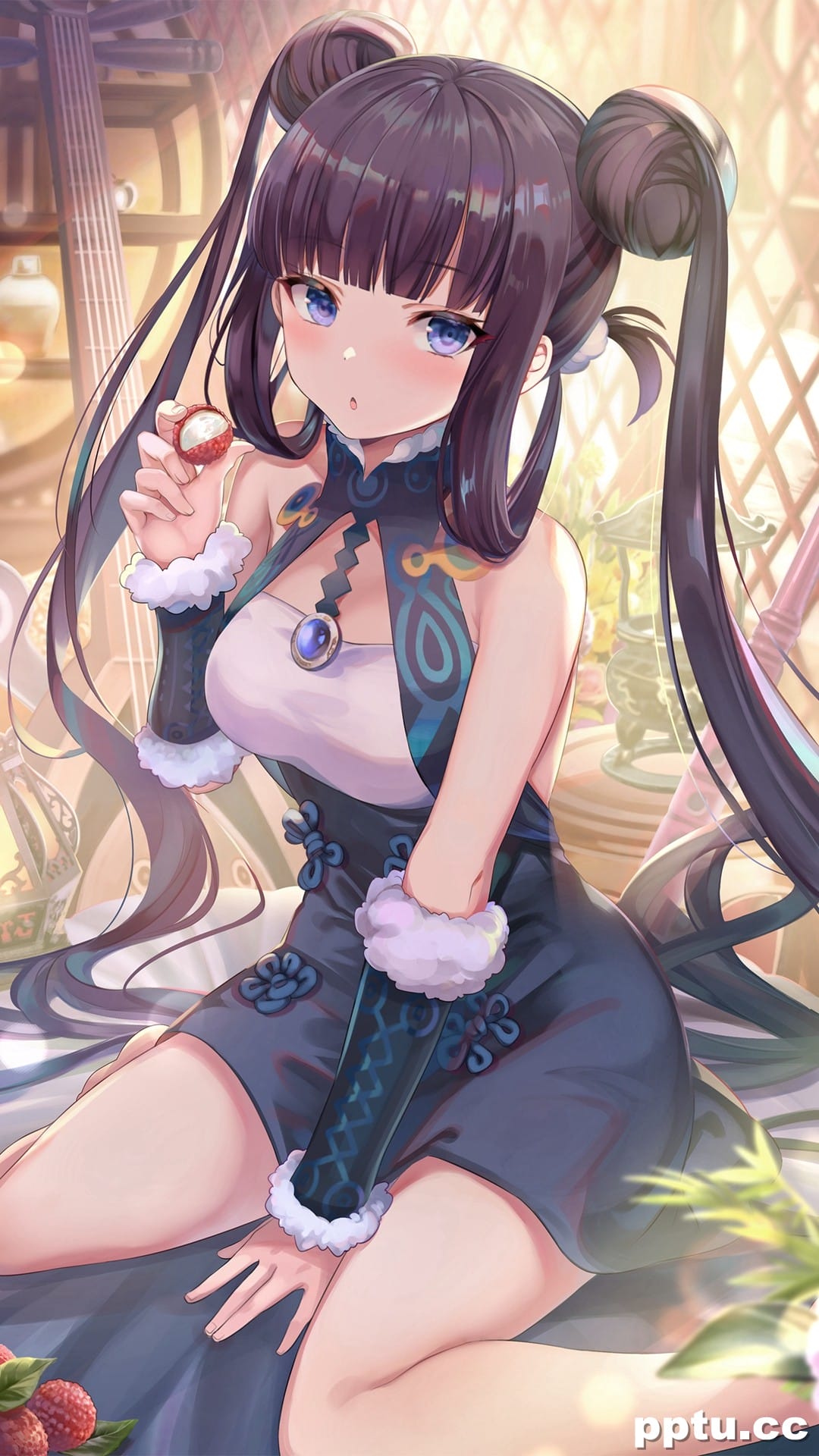 动漫美女精美插画手机壁纸