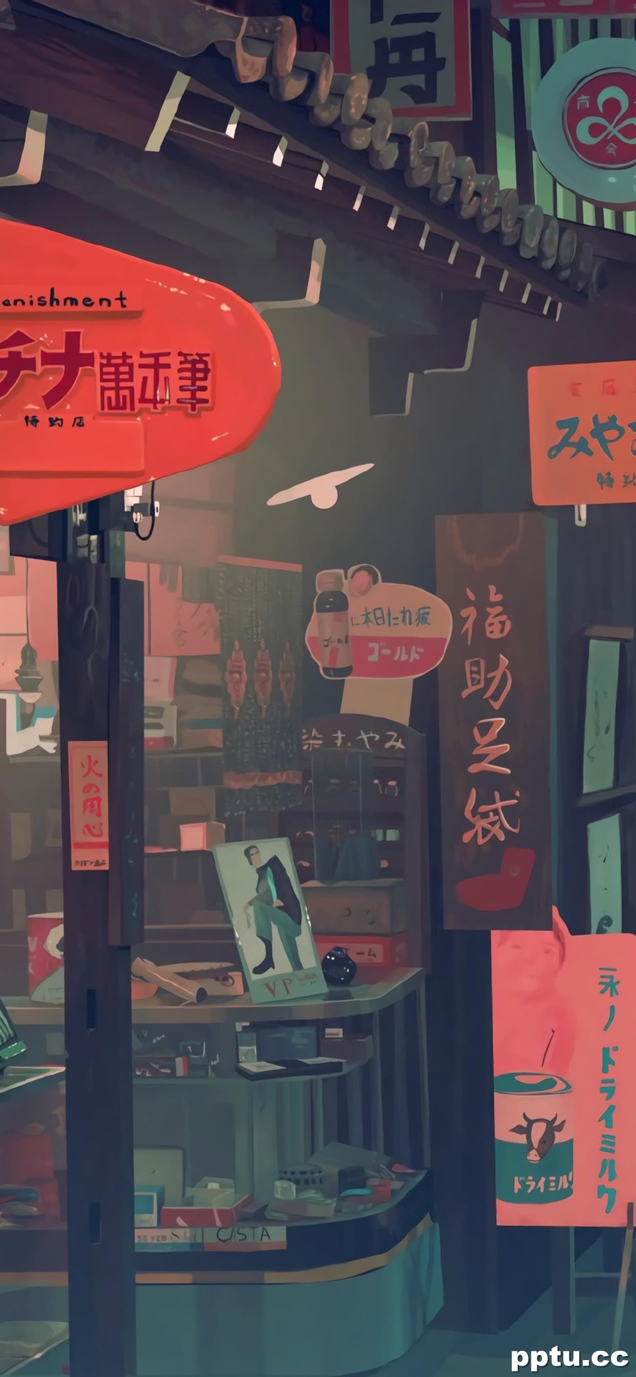 二次元卡通场景高清手机壁纸-皮皮兔动漫