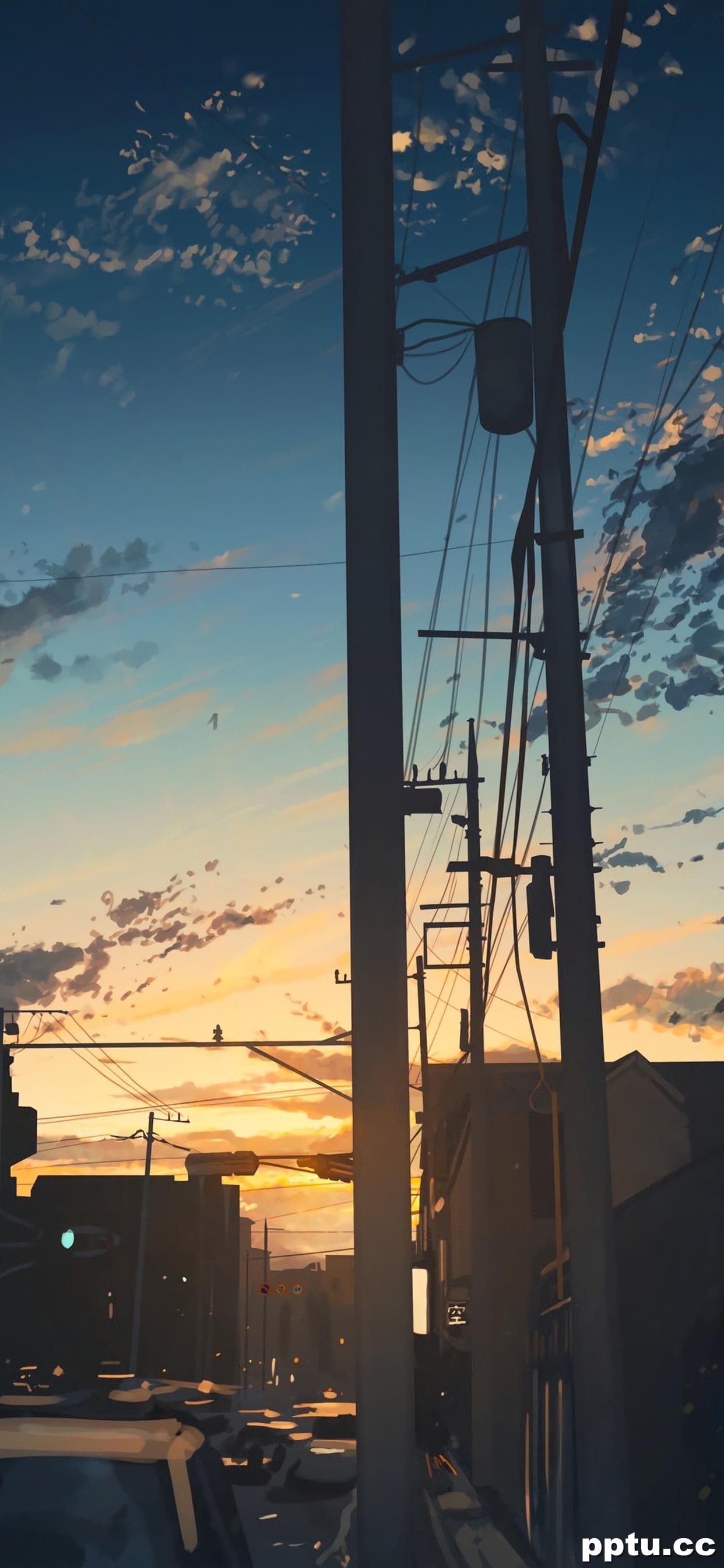 二次元卡通场景高清手机壁纸