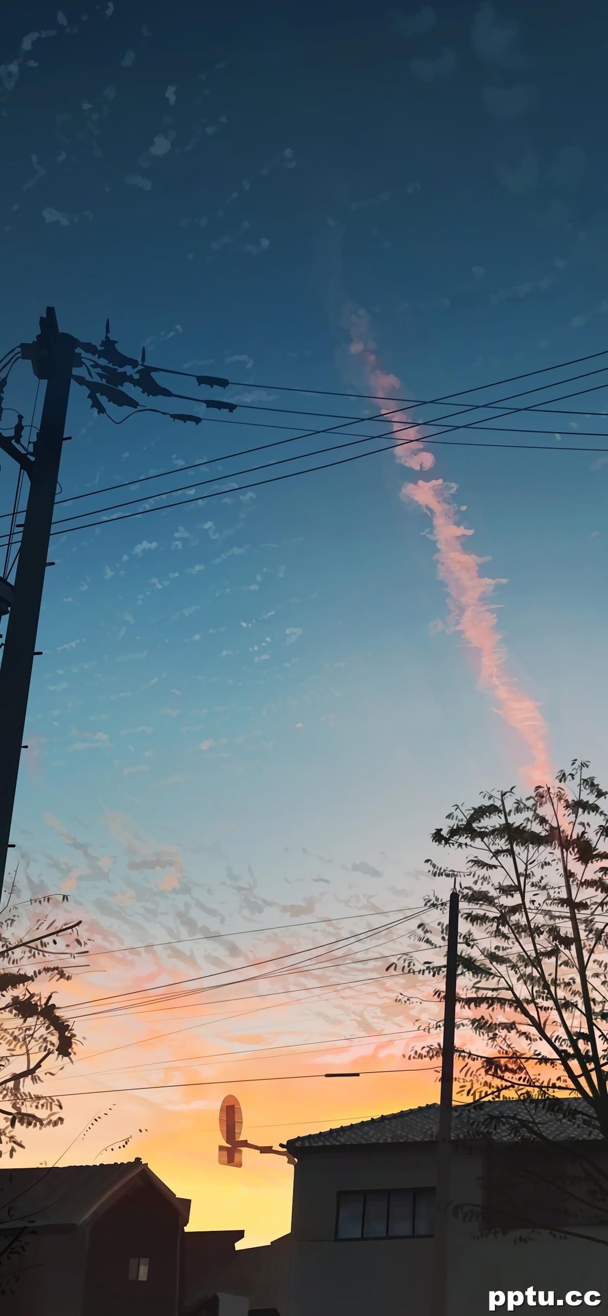 二次元卡通场景高清手机壁纸