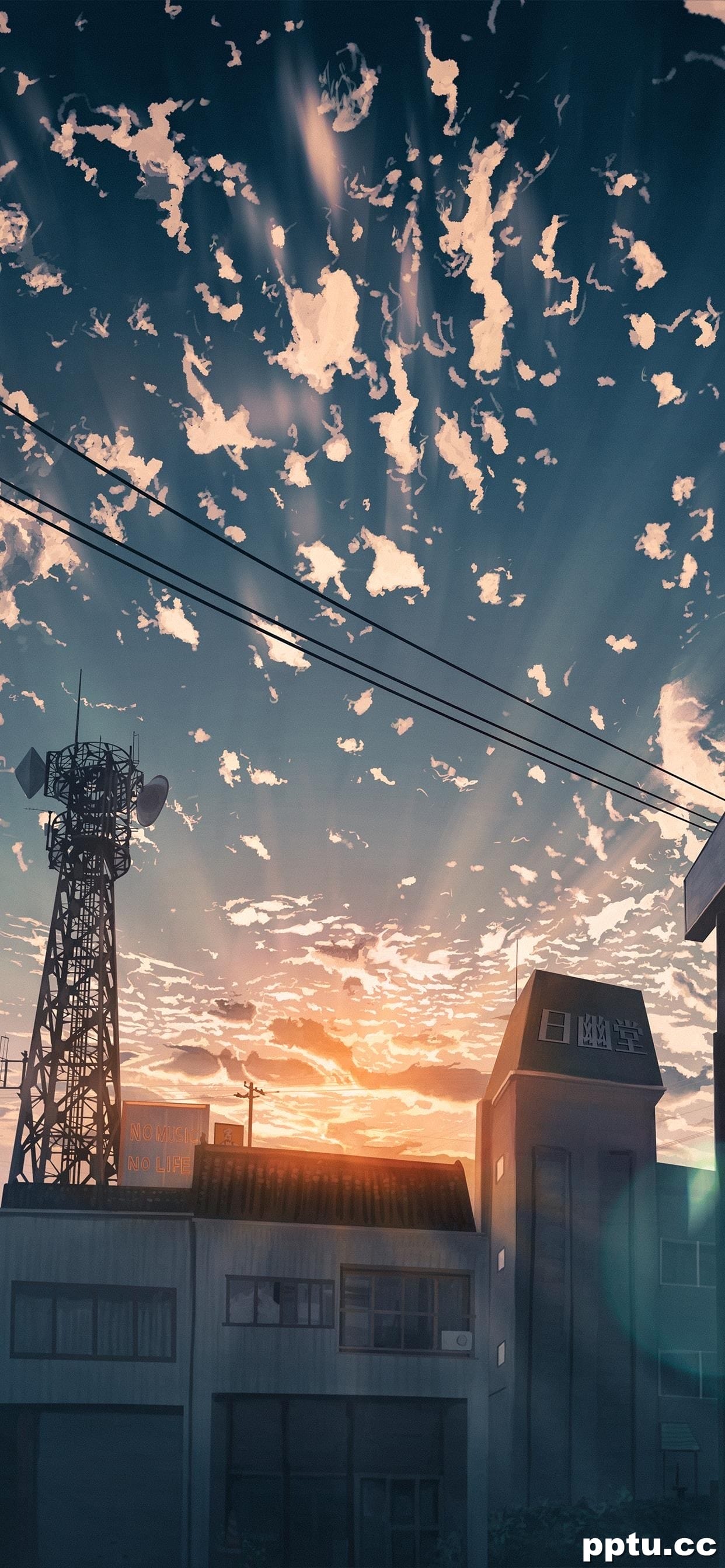 二次元卡通场景高清手机壁纸