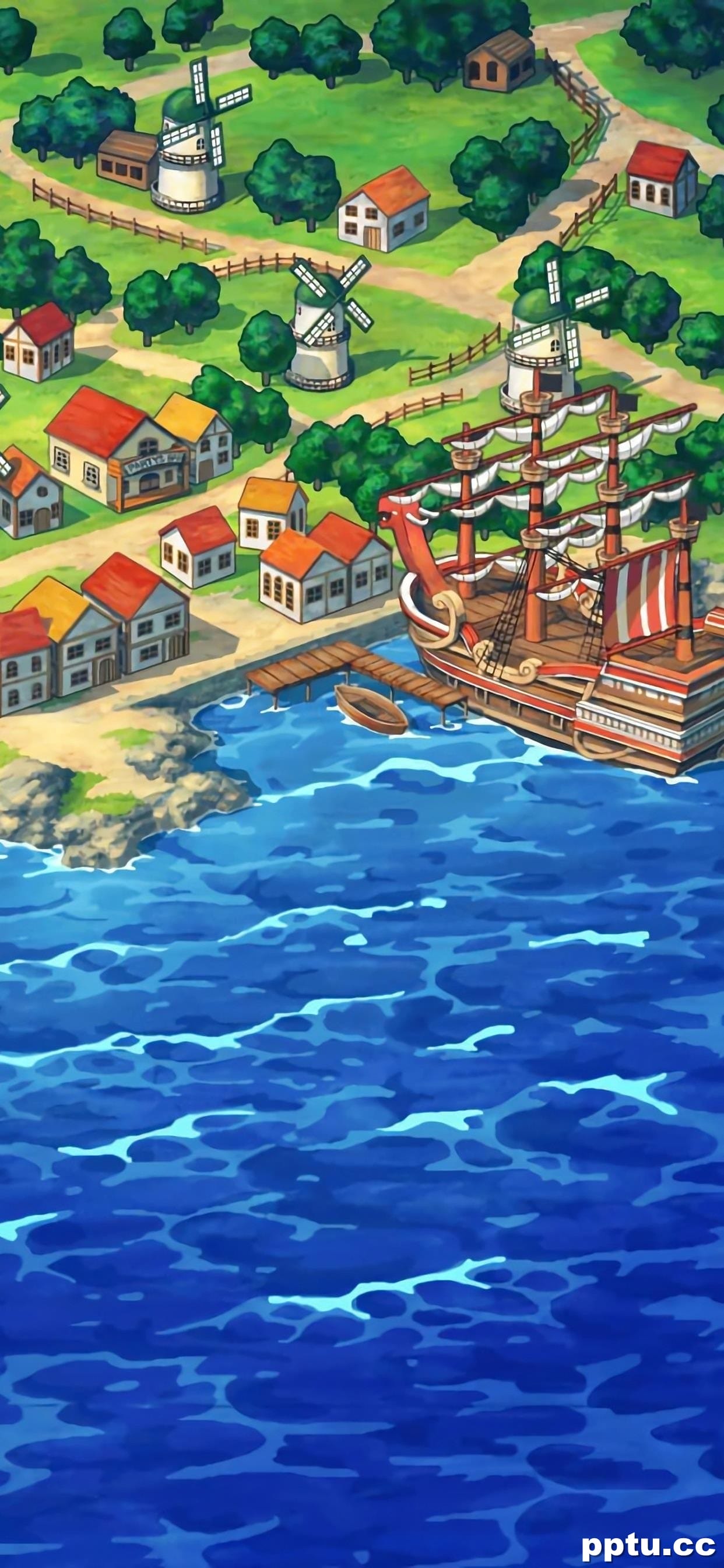 海贼王动漫场景高清手机壁纸-皮皮兔动漫