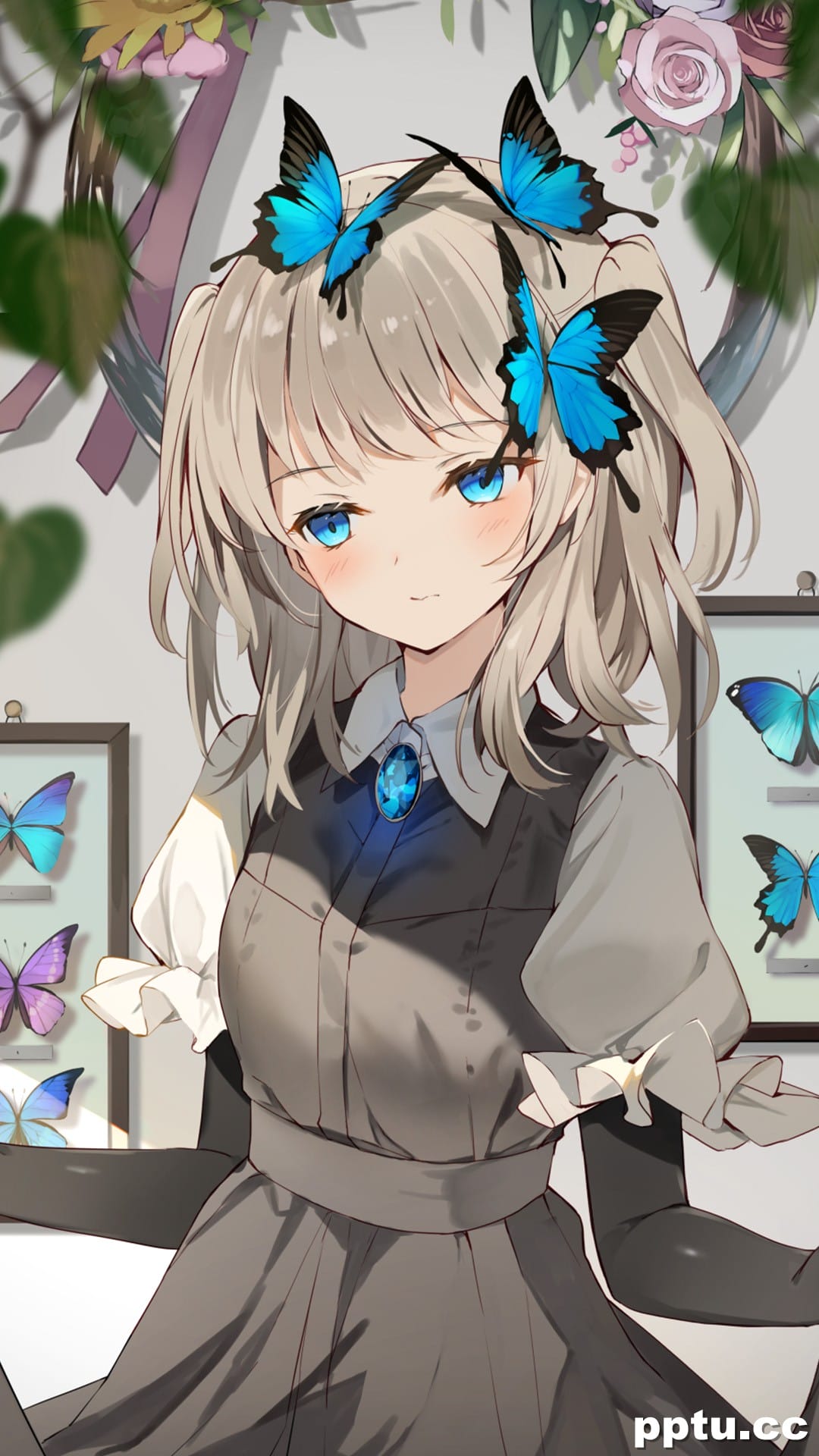 可爱原画少女手机壁纸图片