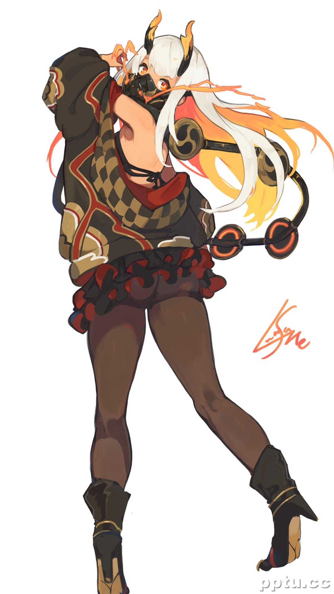 可爱原画少女手机壁纸图片