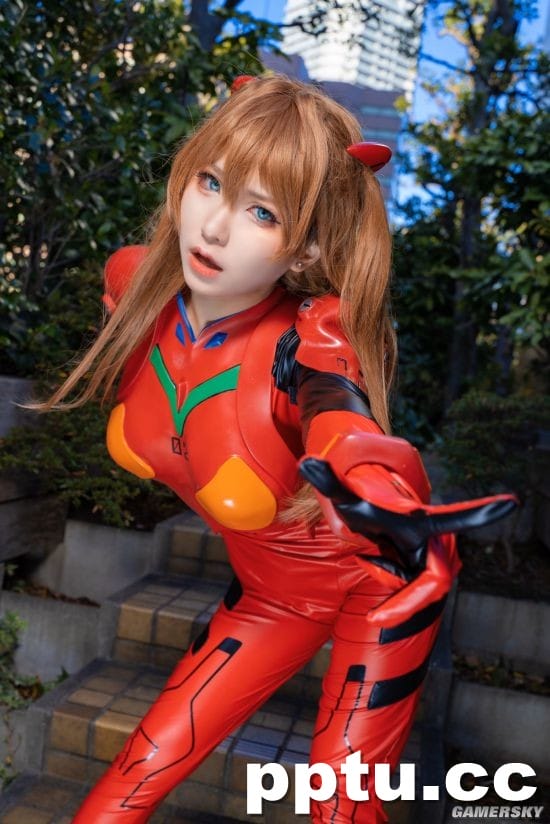 樱花妹《EVA》明日香COS 紧致战斗衣才正点-皮皮兔动漫