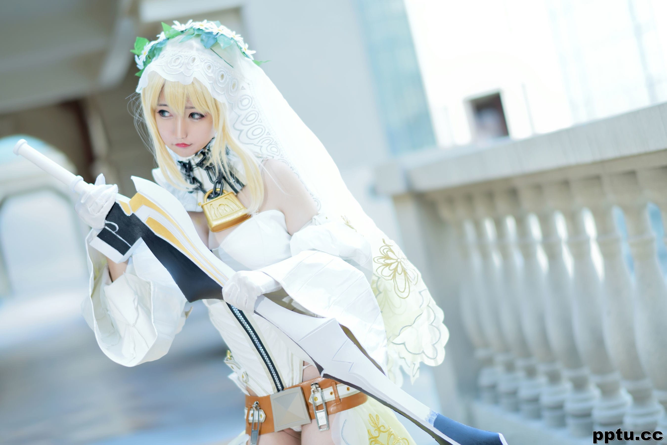 Nagesa魔物女本《白衣骑士》 [萝莉COS] 写真集