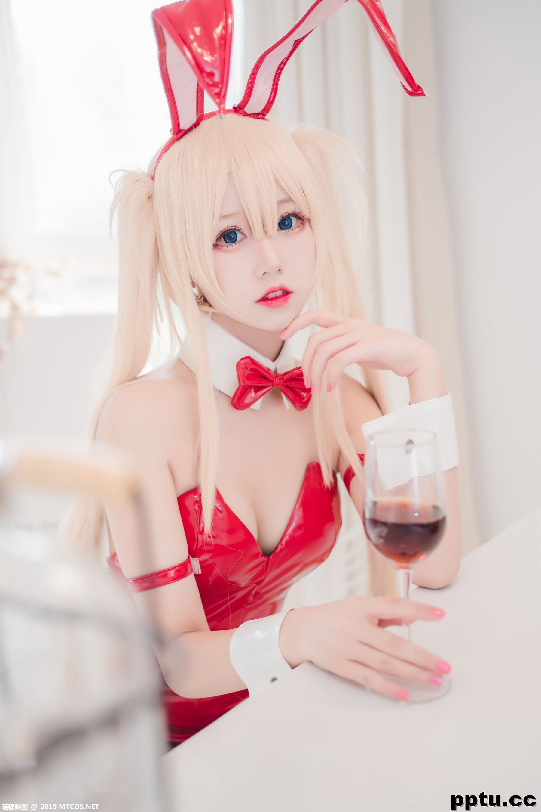 黑网袜红色兔女郎 [喵糖映画] VOL.021-皮皮兔动漫