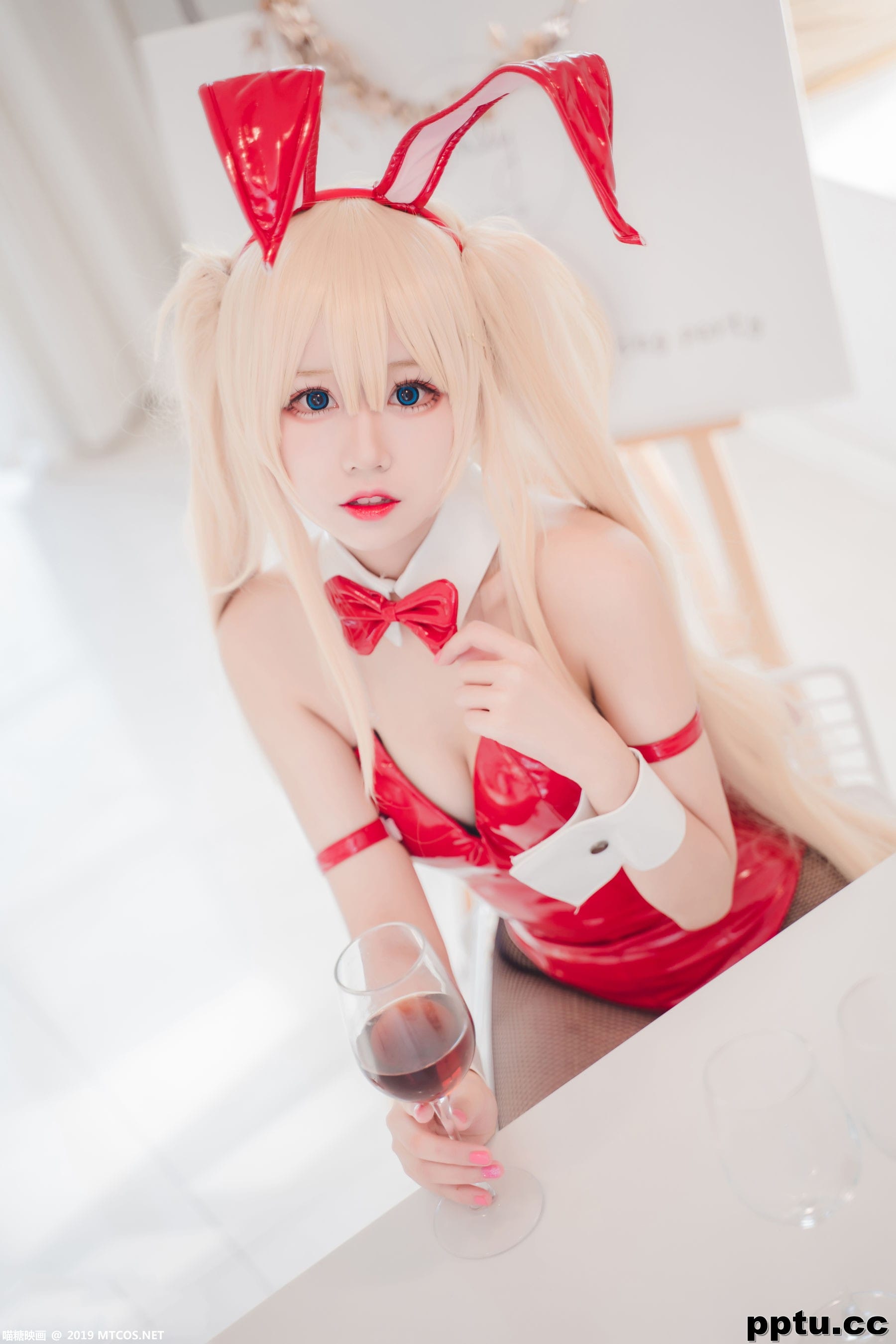 黑网袜红色兔女郎 [喵糖映画] VOL.021