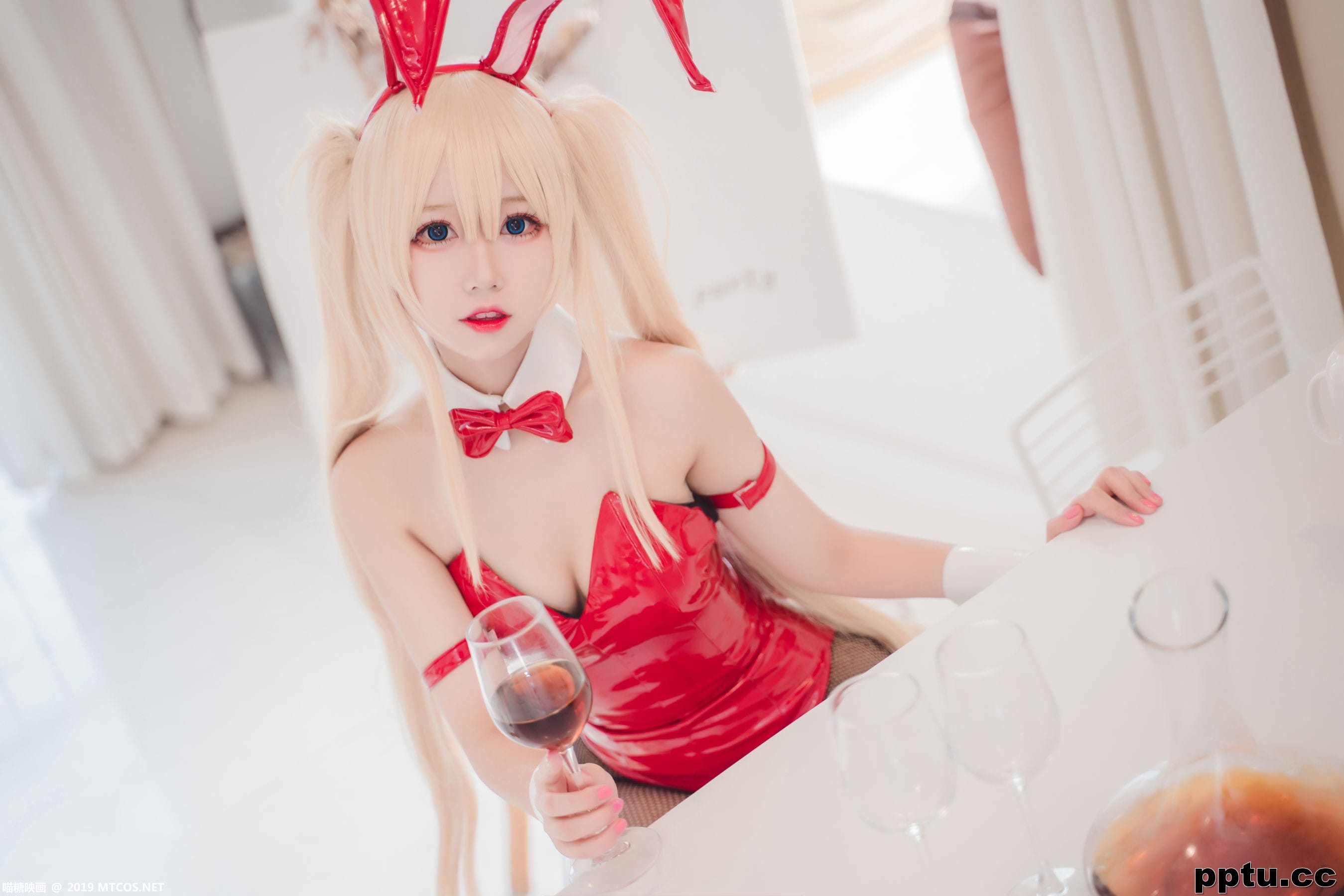 黑网袜红色兔女郎 [喵糖映画] VOL.021