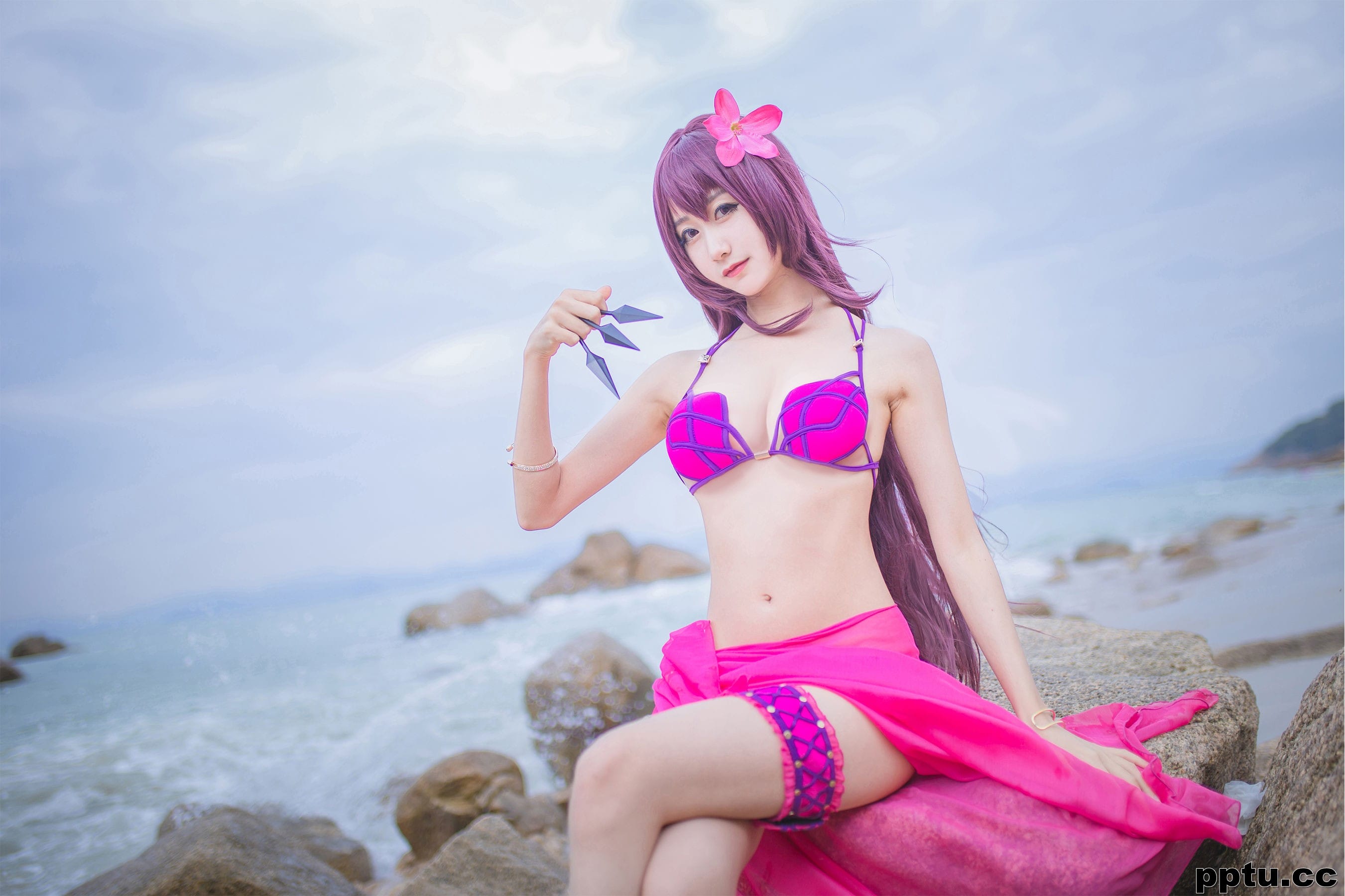 木绵绵OwO《沙滩斯卡哈》 [COSER美女] 写真集-皮皮兔动漫