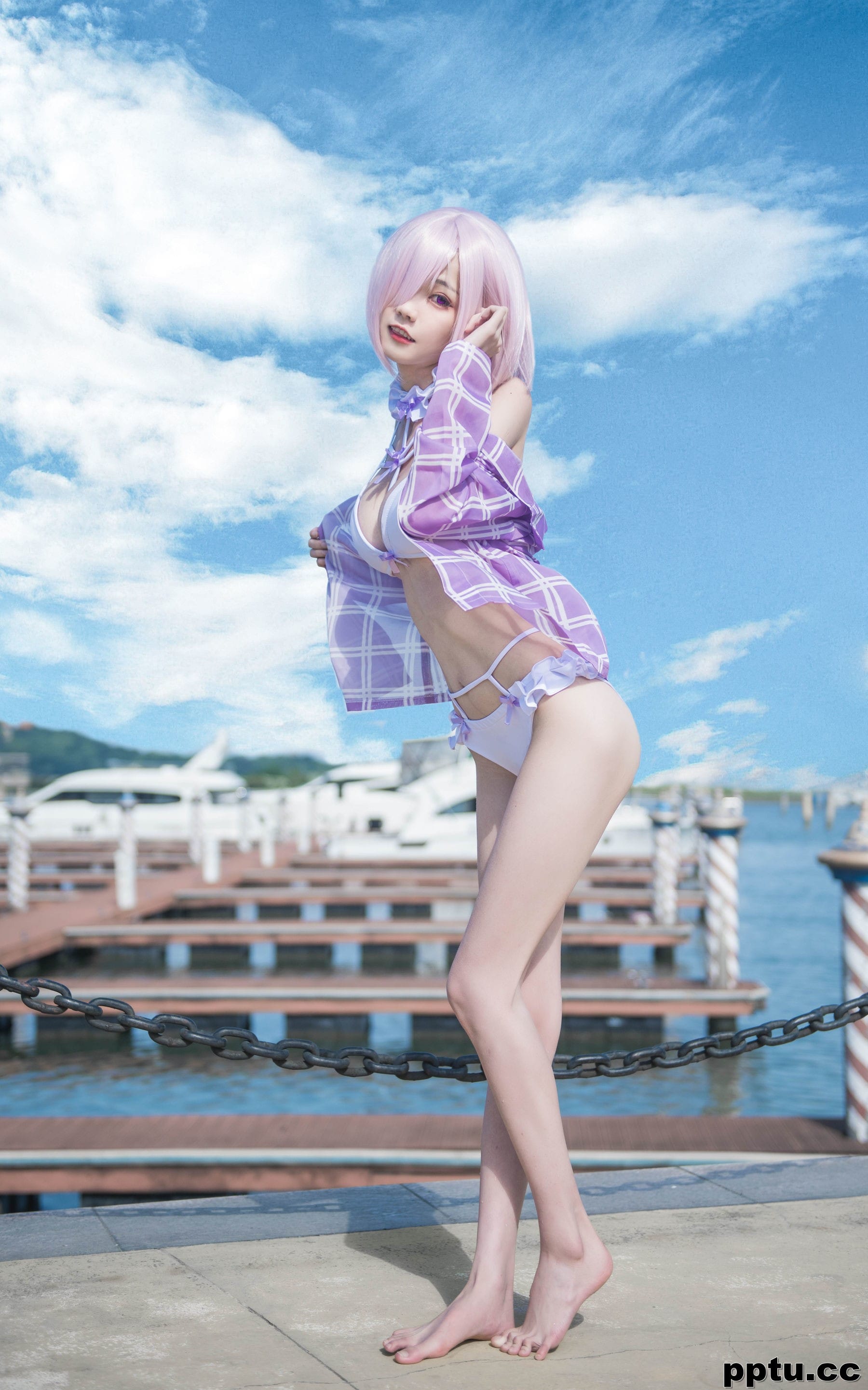 小妖精你的负卿 《玛修泳装》 [萝莉COS] 写真集-皮皮兔动漫