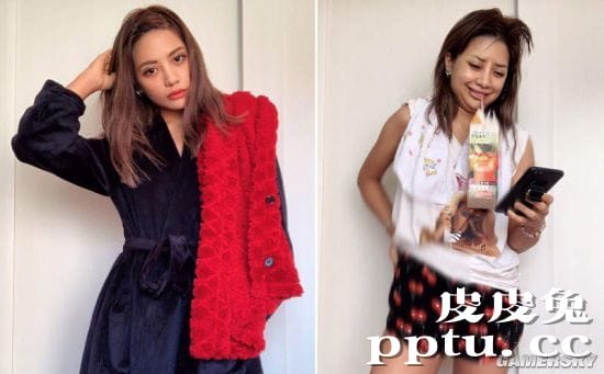 网红混血正妹晒宅家的理想与现实 恶搞丑照才是本体