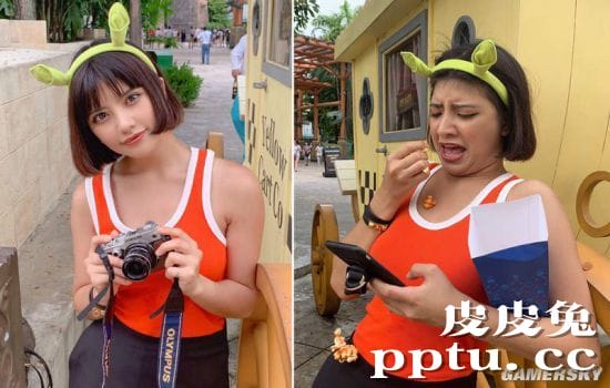 网红混血正妹晒宅家的理想与现实 恶搞丑照才是本体