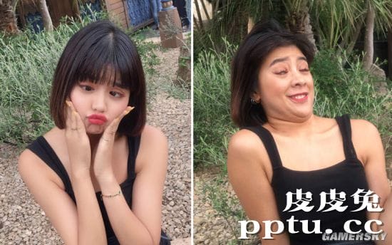 网红混血正妹晒宅家的理想与现实 恶搞丑照才是本体