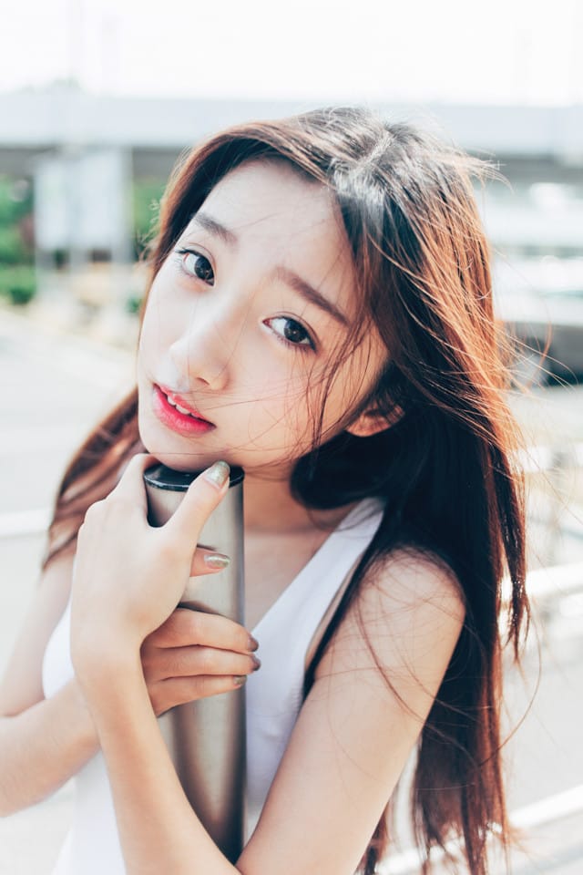 甜美清纯小清新校园美女高清壁纸