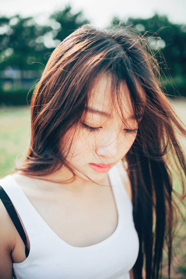 甜美清纯小清新校园美女高清壁纸