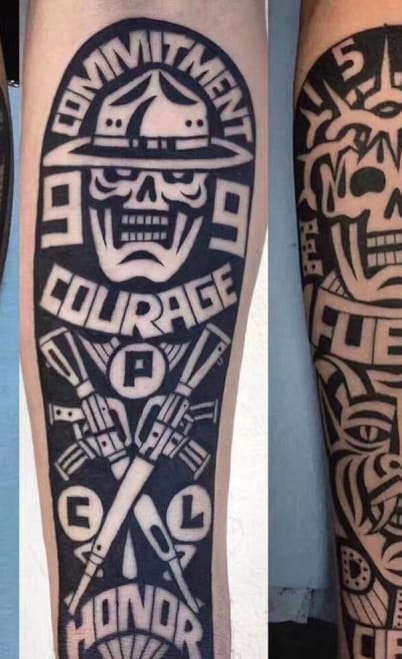 古老埃及图腾手臂纹身高清手机壁纸