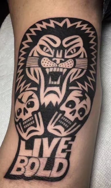 古老埃及图腾手臂纹身高清手机壁纸