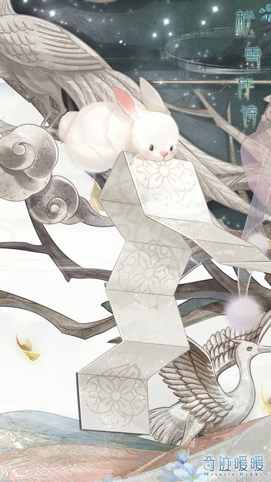 《奇迹暖暖》松雪伴诗套装可爱二次元动漫美少女手机壁纸