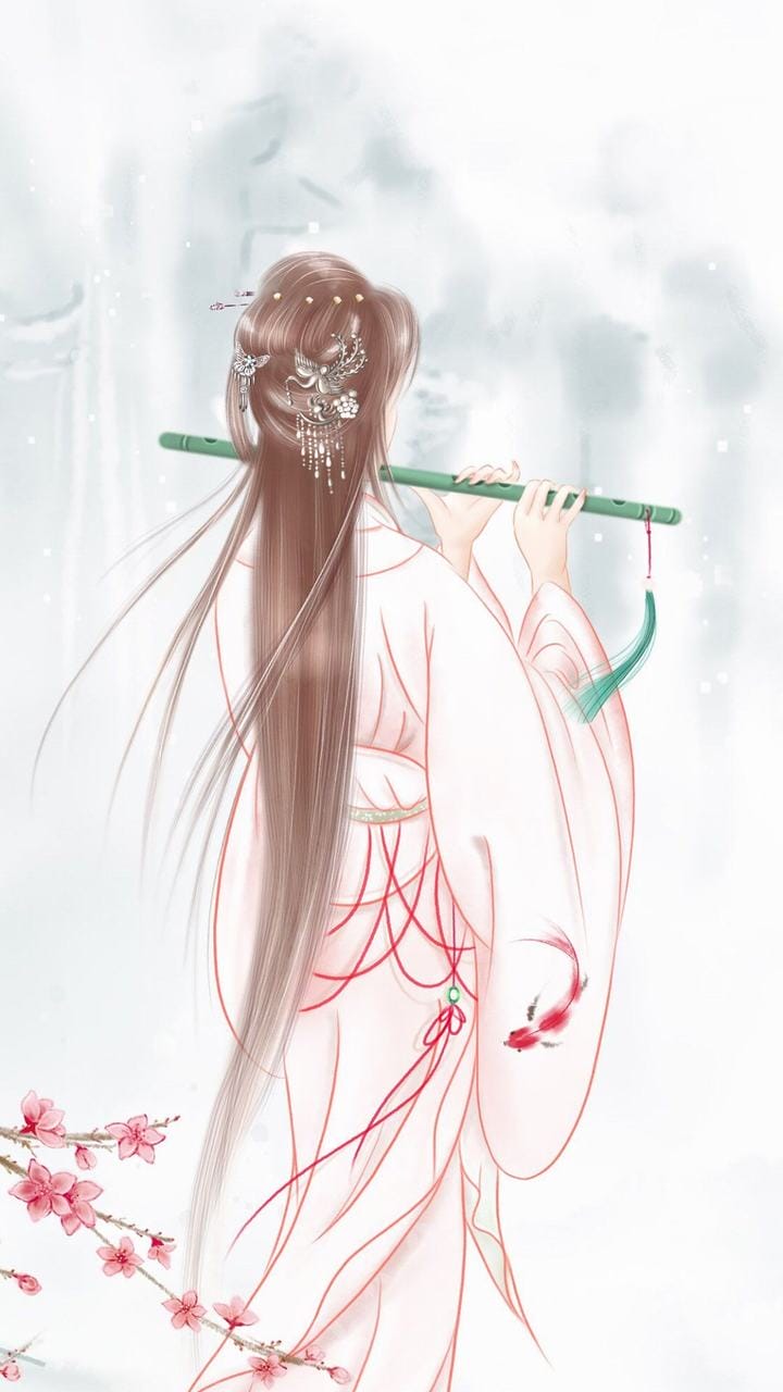 楚楚动人的国风古典二次元动漫美女手机桌面壁纸