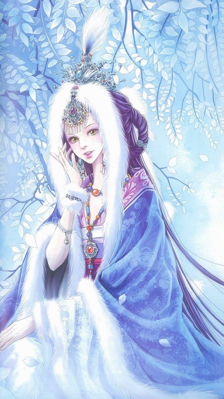 楚楚动人的国风古典二次元动漫美女手机桌面壁纸