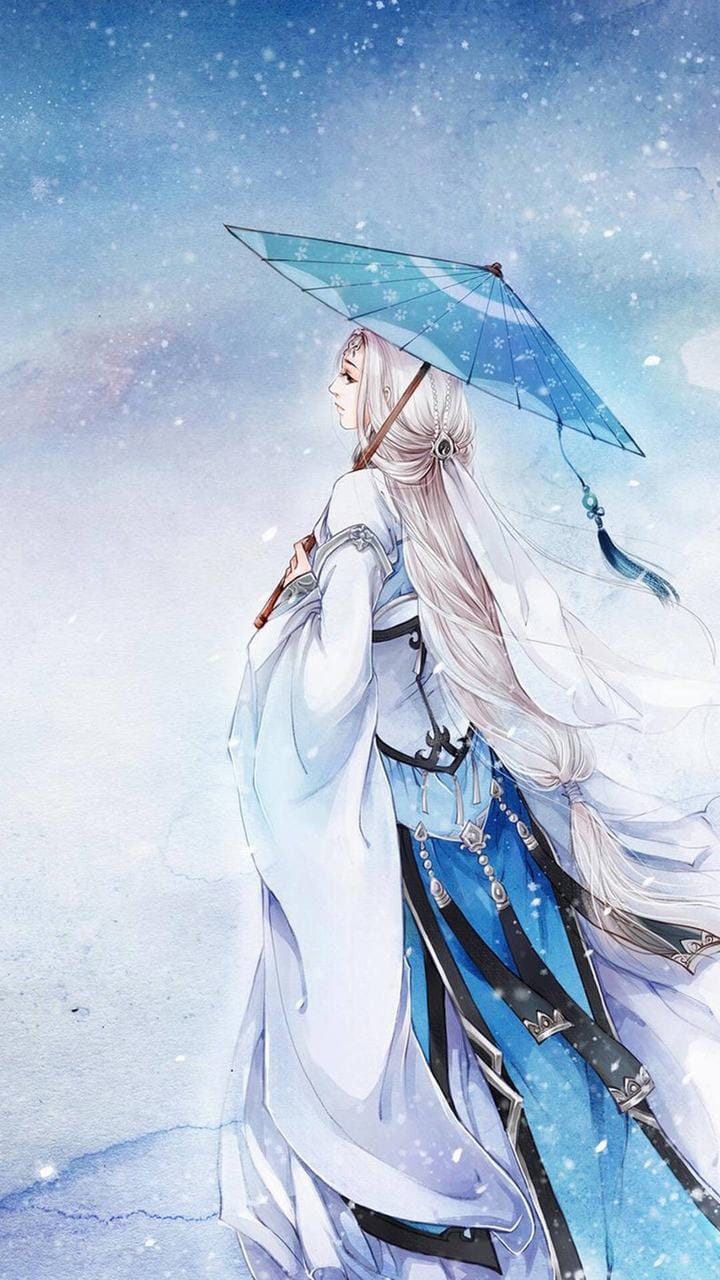 楚楚动人的国风古典二次元动漫美女手机桌面壁纸