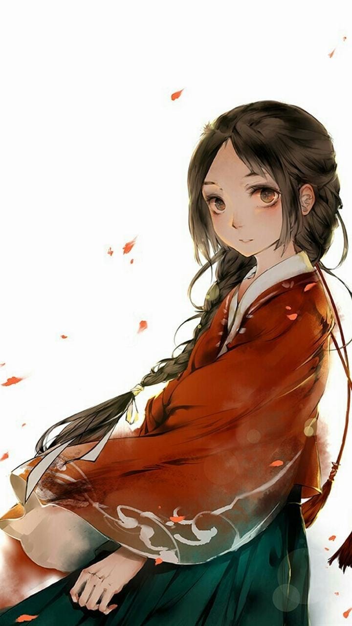 美丽的国风二次元动漫美少女唯美插画手机壁纸图片-皮皮兔动漫