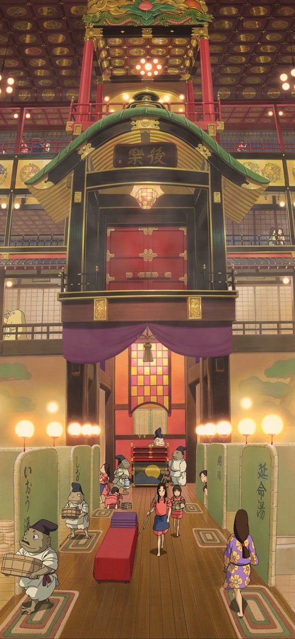 《千与千寻》唯美动漫场景手机背景锁屏桌面壁纸图片