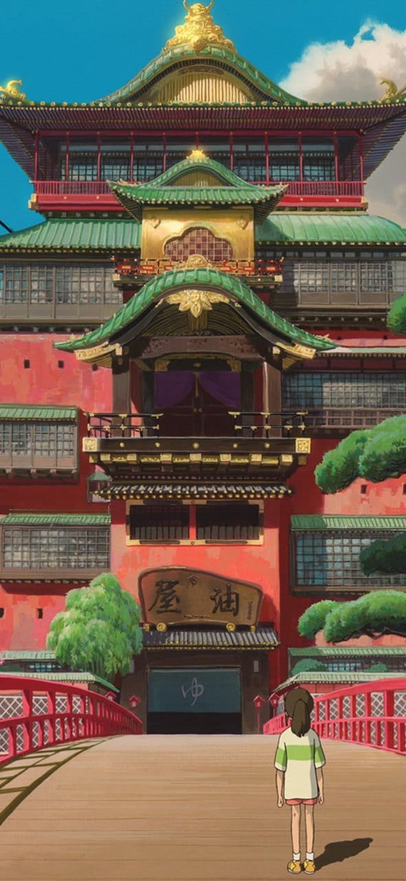 《千与千寻》唯美动漫场景手机背景锁屏桌面壁纸图片