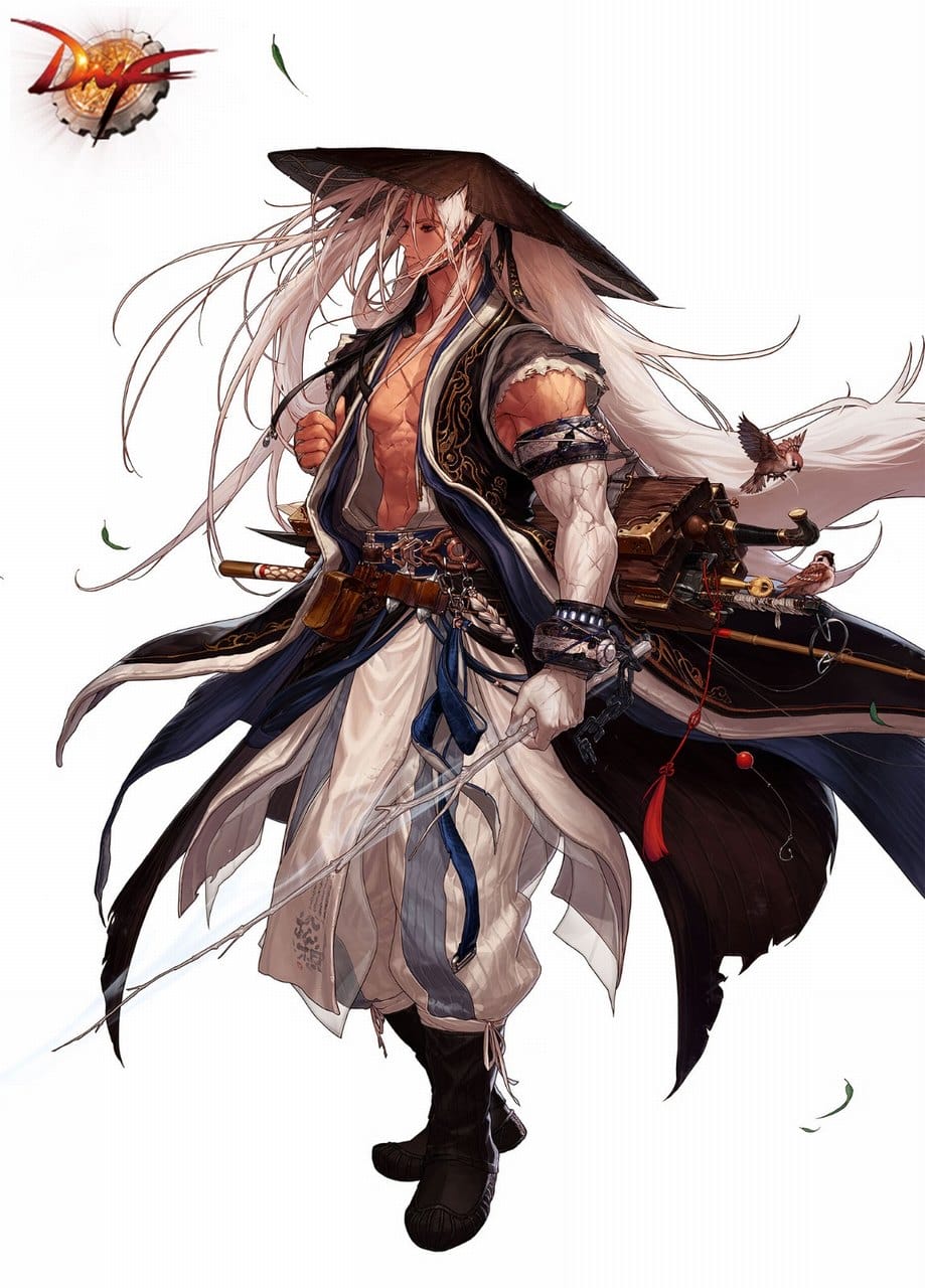 DNF男鬼剑三次觉醒全身立绘插画游戏手机壁纸