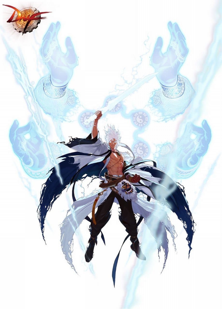 DNF男鬼剑三次觉醒全身立绘插画游戏手机壁纸