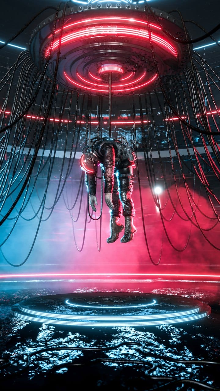 赛博朋克主题风格的高清炫彩手机桌面壁纸-皮皮兔动漫