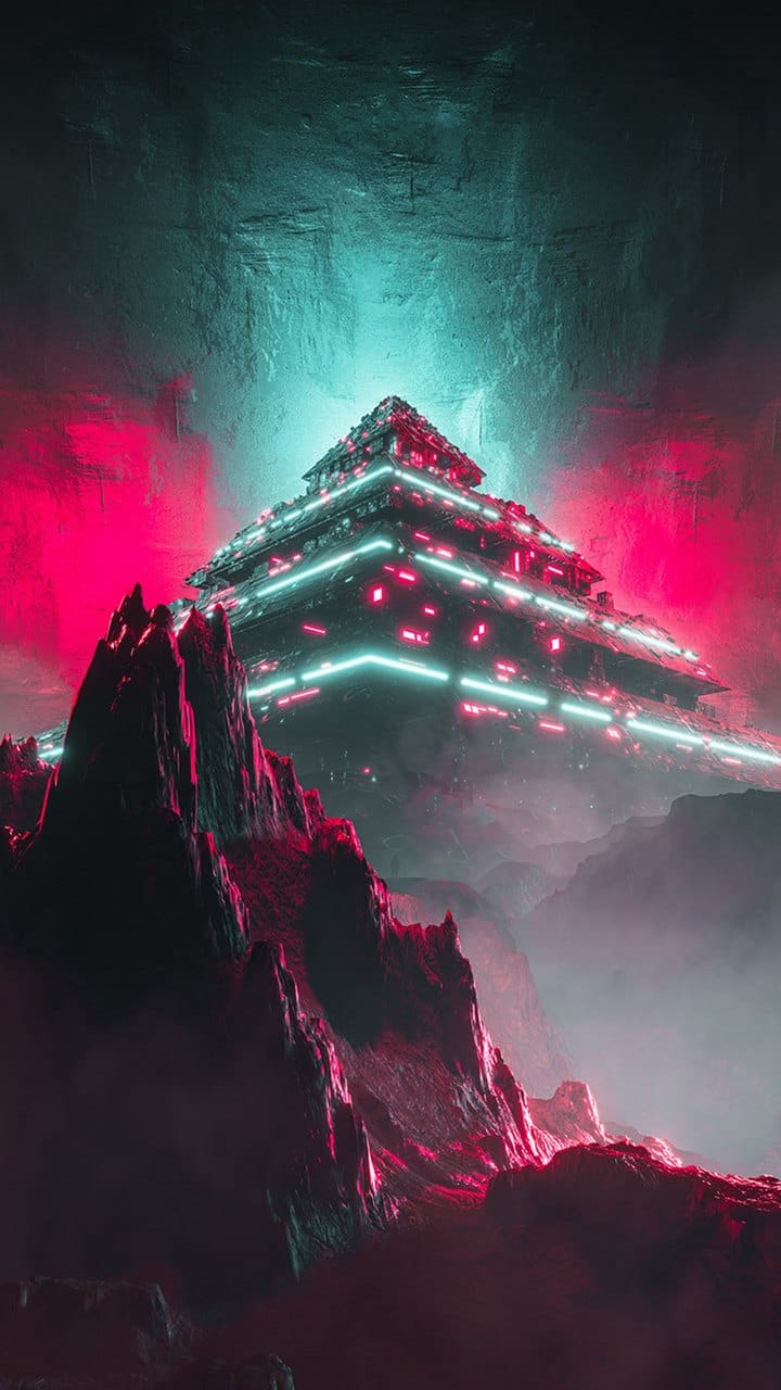 赛博朋克主题风格的高清炫彩手机桌面壁纸