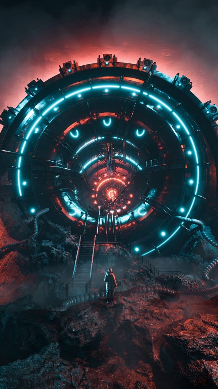 赛博朋克主题风格的高清炫彩手机桌面壁纸